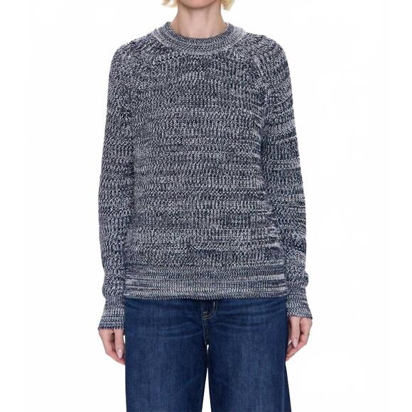 NEW PISTOLA edie crew neck sweater in navy marl